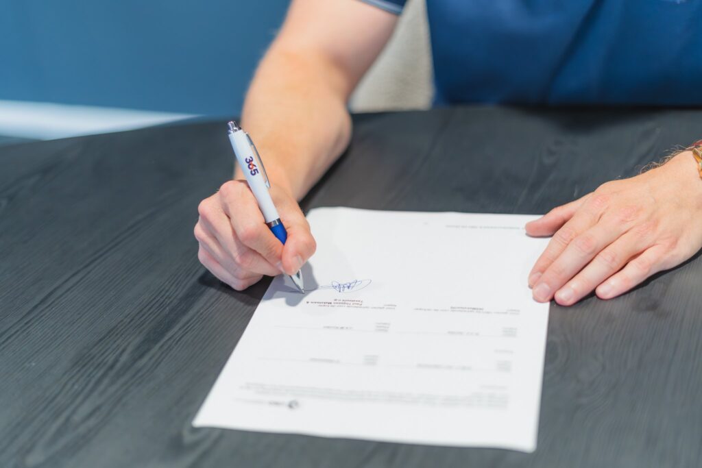handtekening zetten
