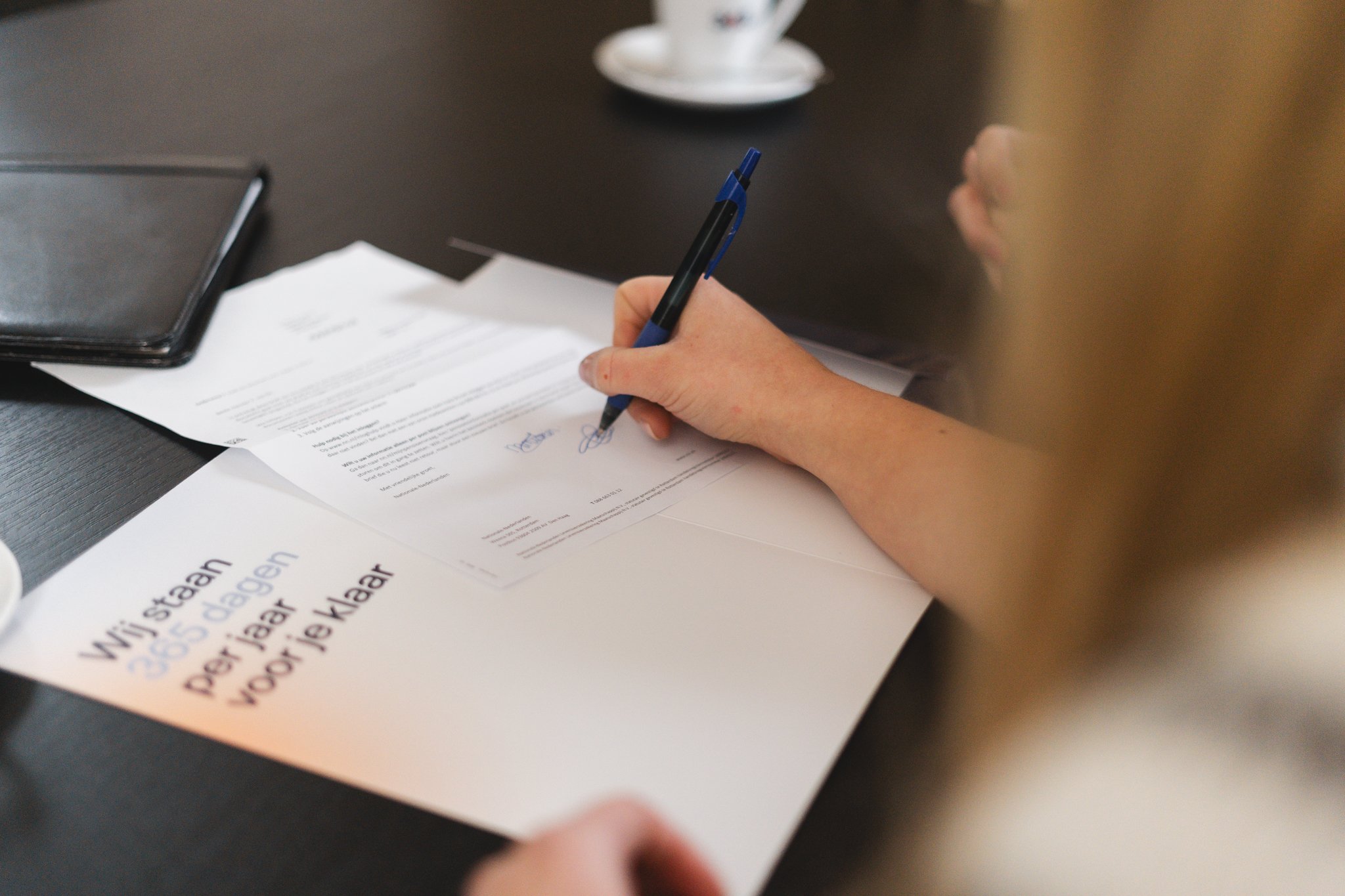 ondertekenen van kooopcontract