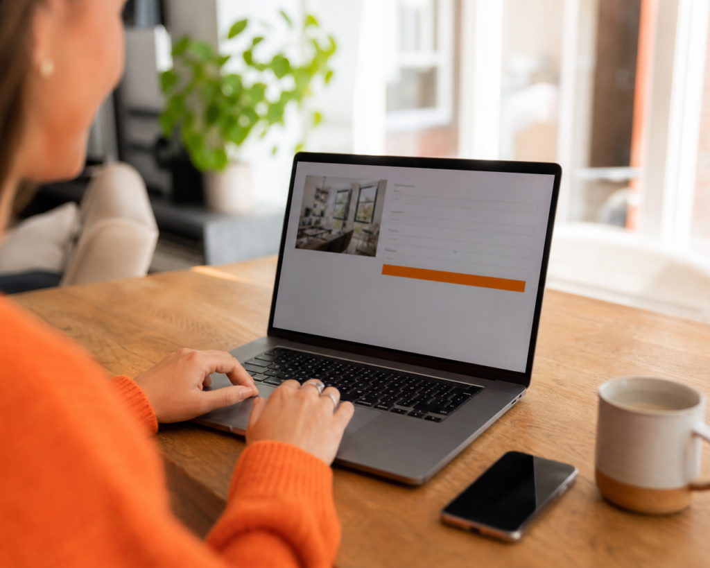 Online een bezichtiging aanvragen voor een huurwoning