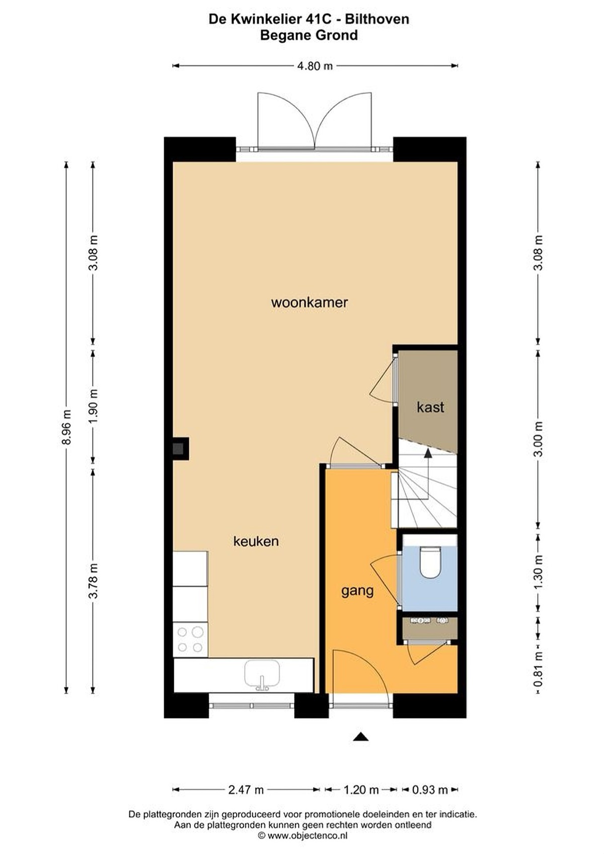 Plattegrond De Kwinkelier 41C