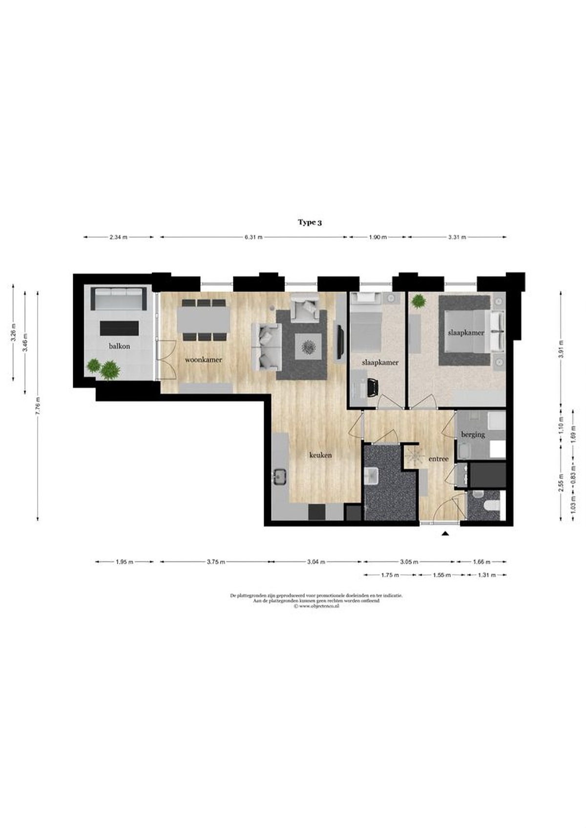 Plattegrond Sperwerlaan 11-10