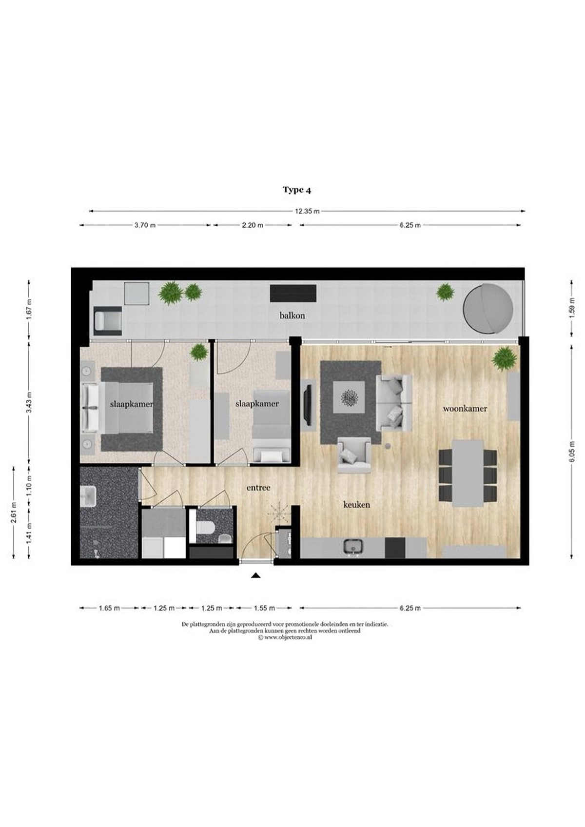 Plattegrond Sperwerlaan 11-14