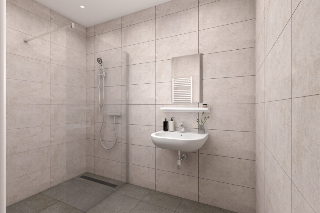 De Kwinkelier Bilthoven Fase 5 Type T7 Sperwerlaan 11 16 Badkamer Artist Impression