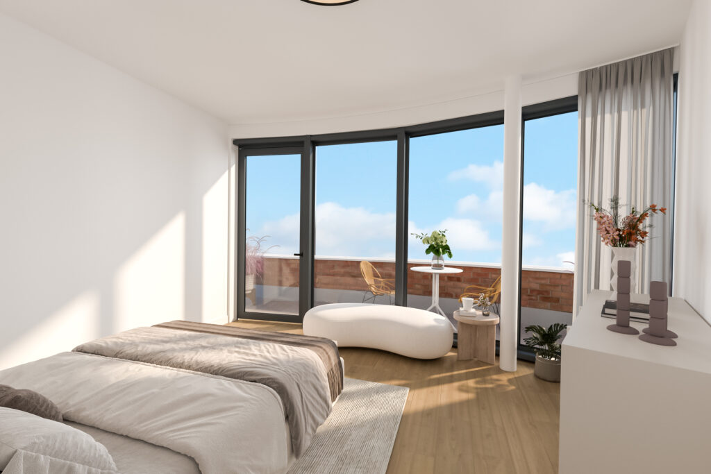 De Kwinkelier Bilthoven Fase 5 Type T8 Sperwerlaan 11 17 Slaapkamer Artist Impression