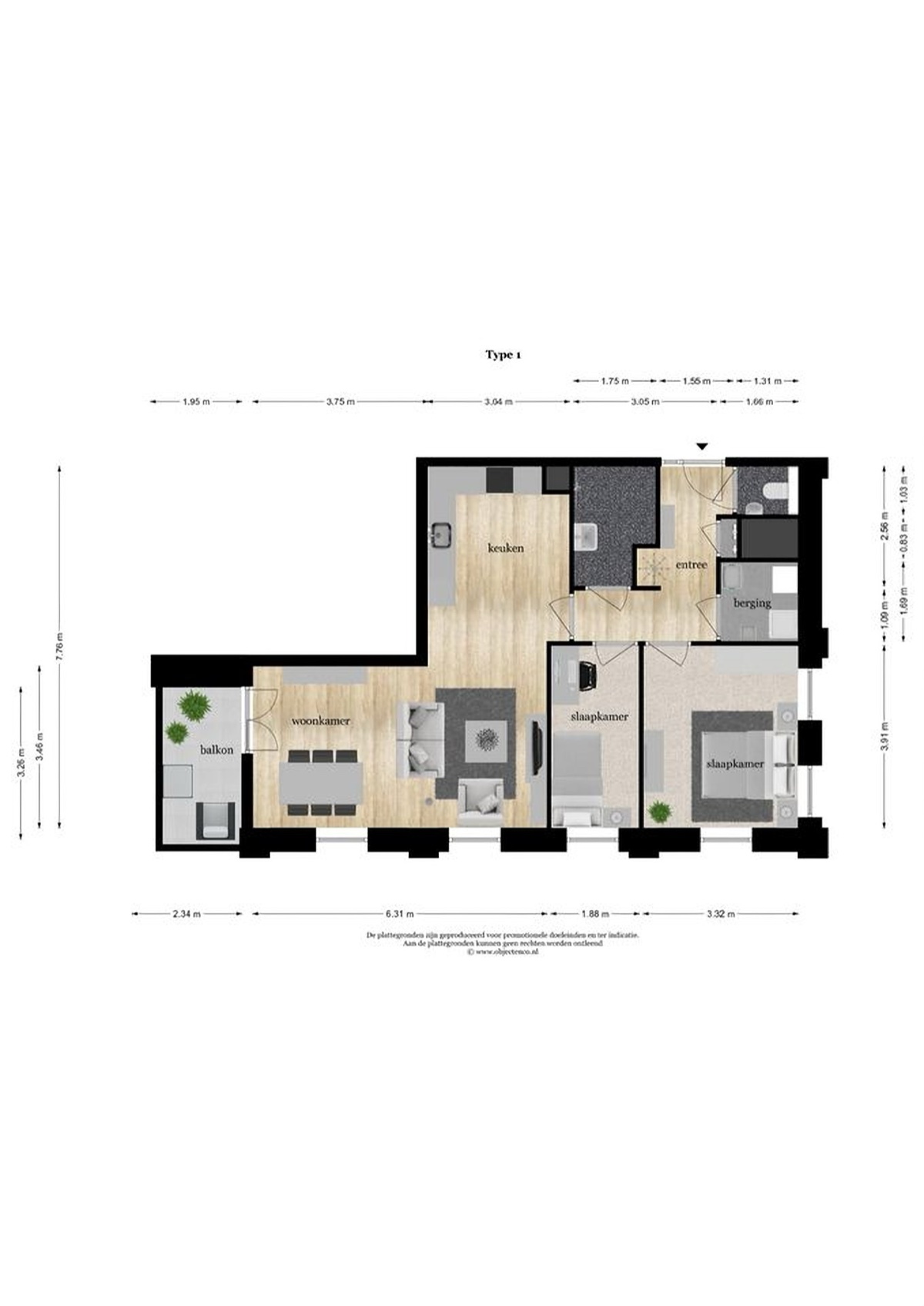 Plattegrond Sperwerlaan 11-30